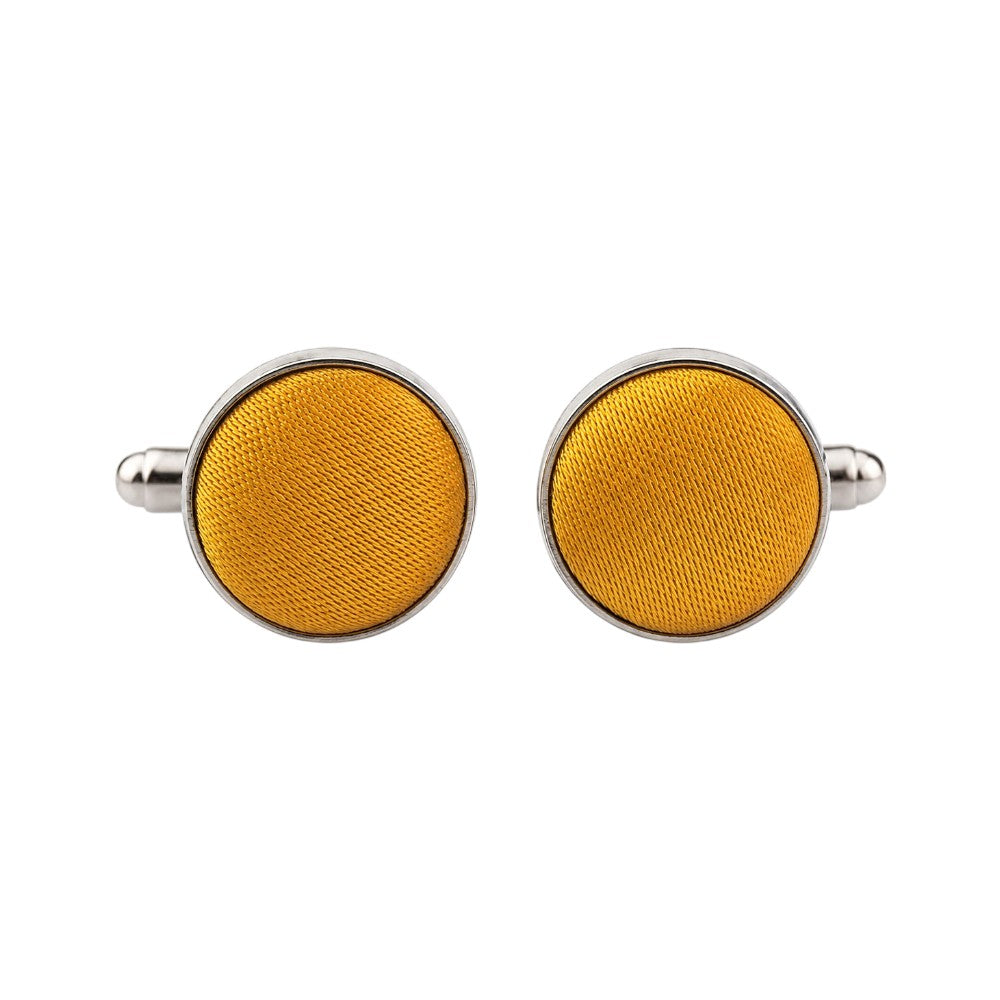 Bouton de Manchette Jaune Vintage