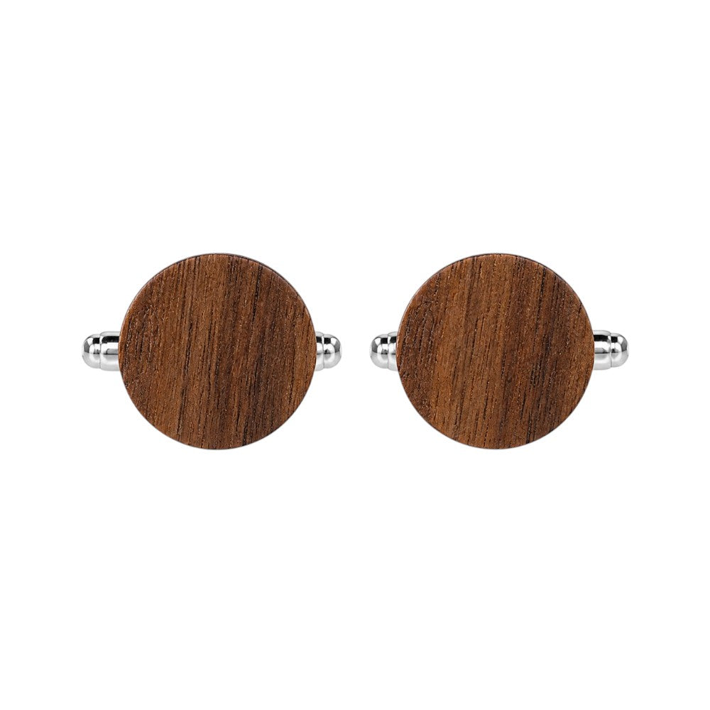 Bouton de Manchette en Bois Vintage