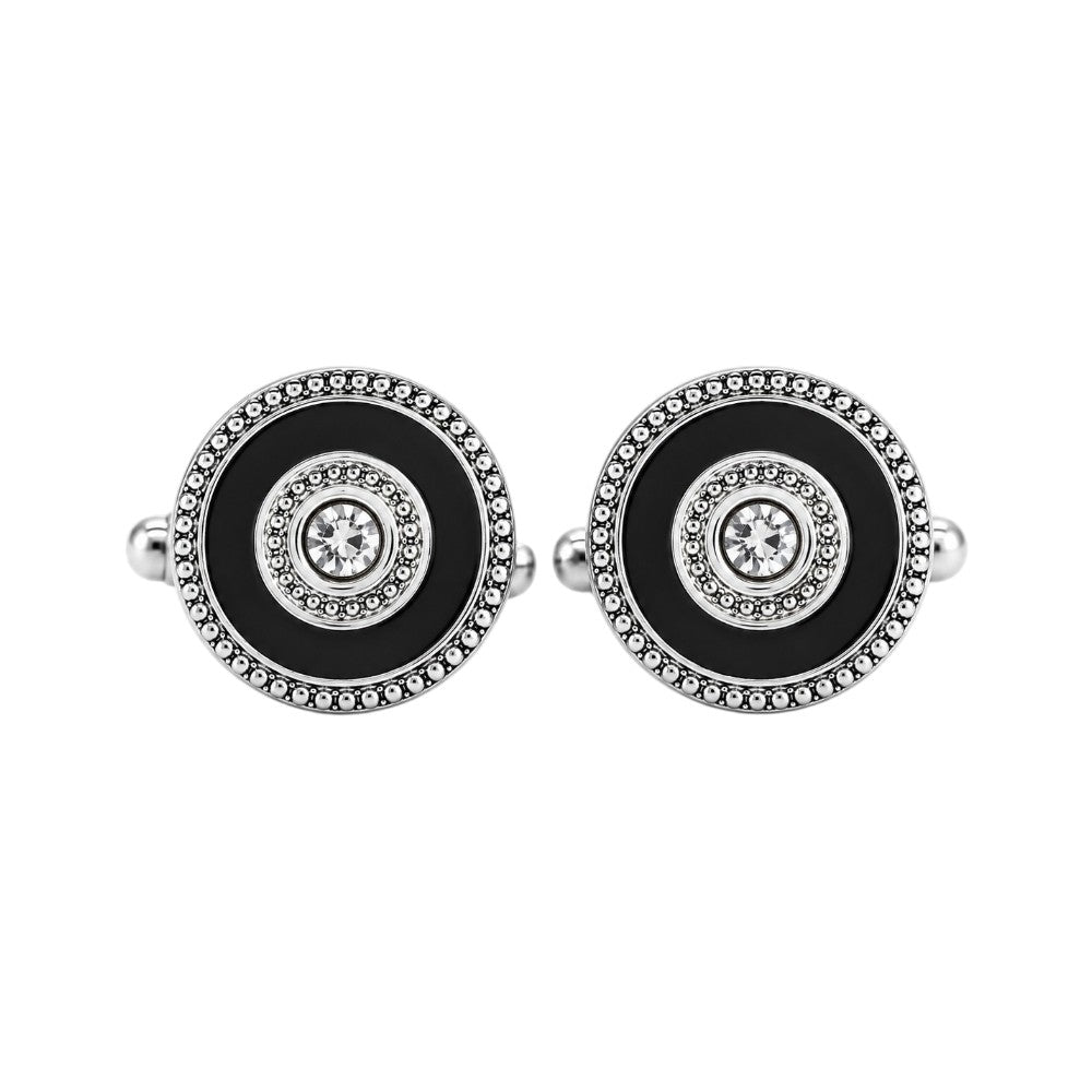 Bouton de Manchette Vintage Argent