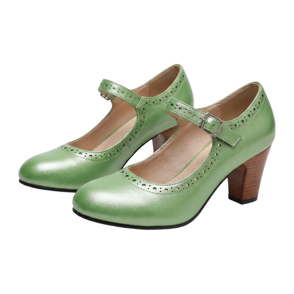 Escarpin Vintage Vert