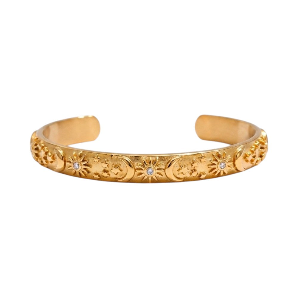 Bracelet Jonc Doré Vintage