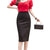 Jupe Crayon Taille Haute Vintage