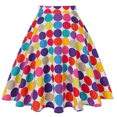 Jupe Vintage Patineuse Multicolore