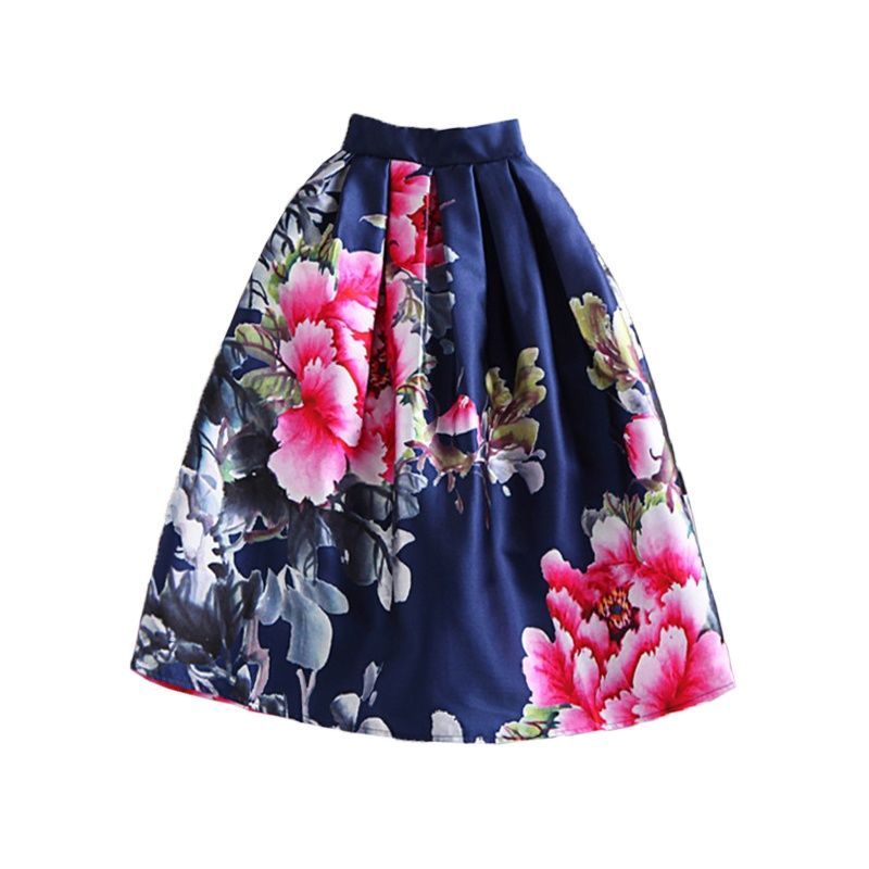 Jupe Vintage Grande Taille à motifs