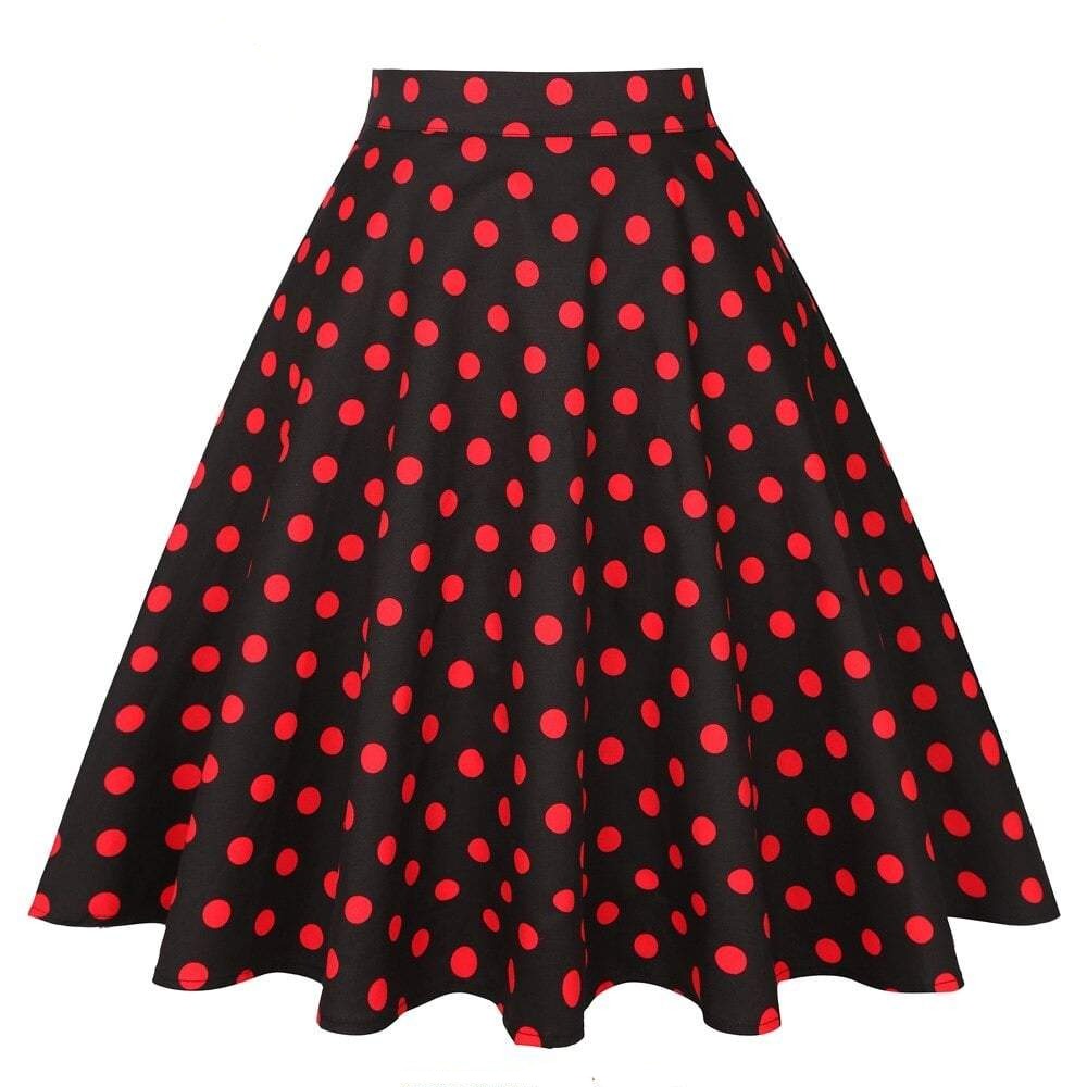 Vintage Red Polka Dot Skirt
