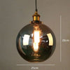 Lustre Boule Verre Vintage