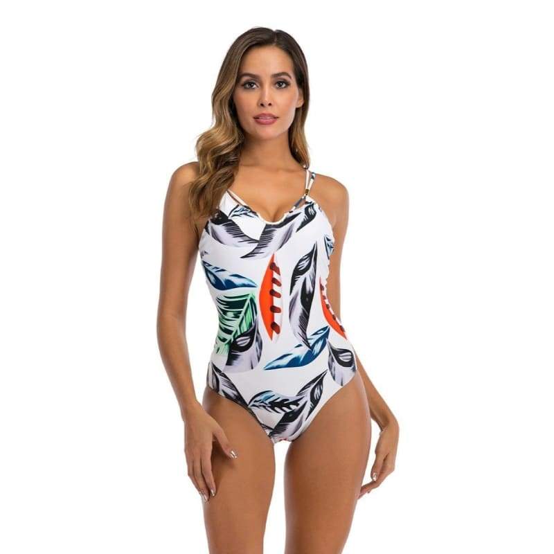 Vintage White One Piece Swimsuit