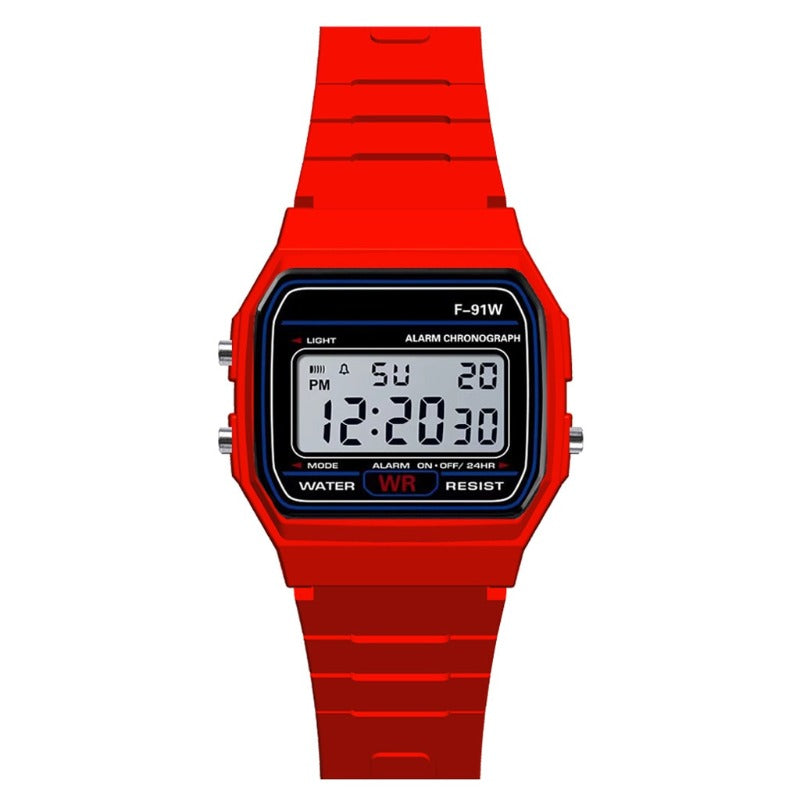 Vintage Red LED Watch for Men