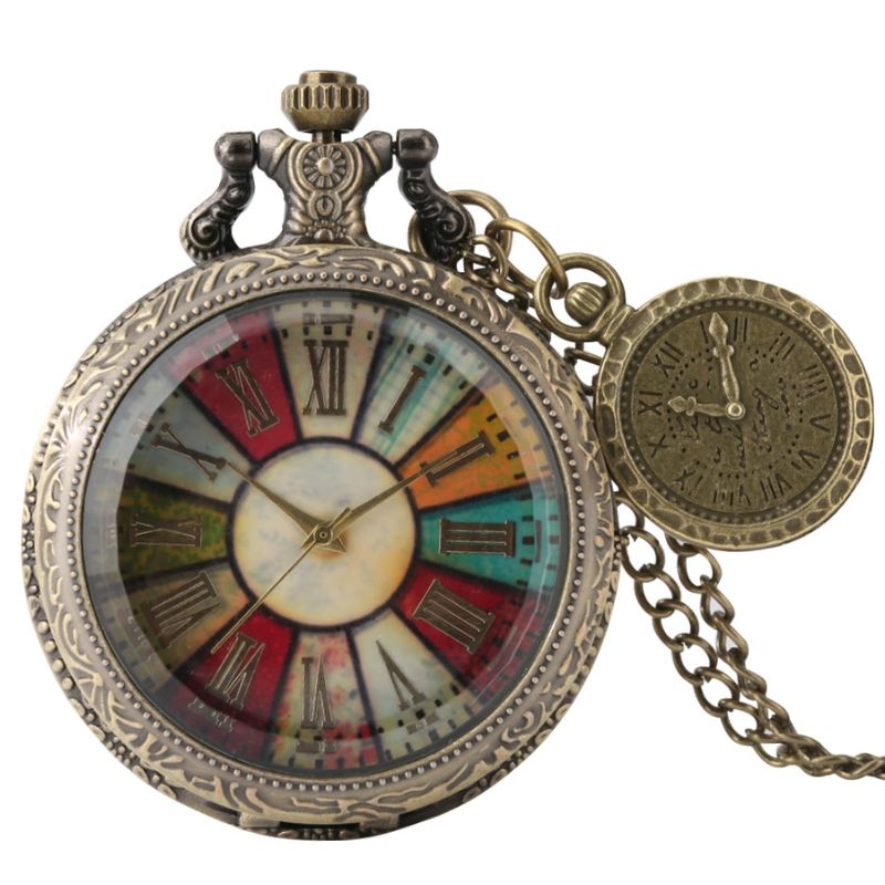 Montre Pendentif Vintage Style Romain