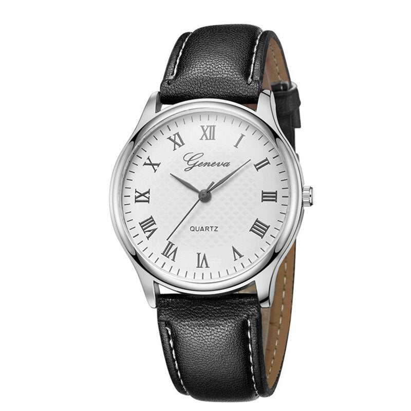 Montre avec Cadran rond Vintage Pour homme