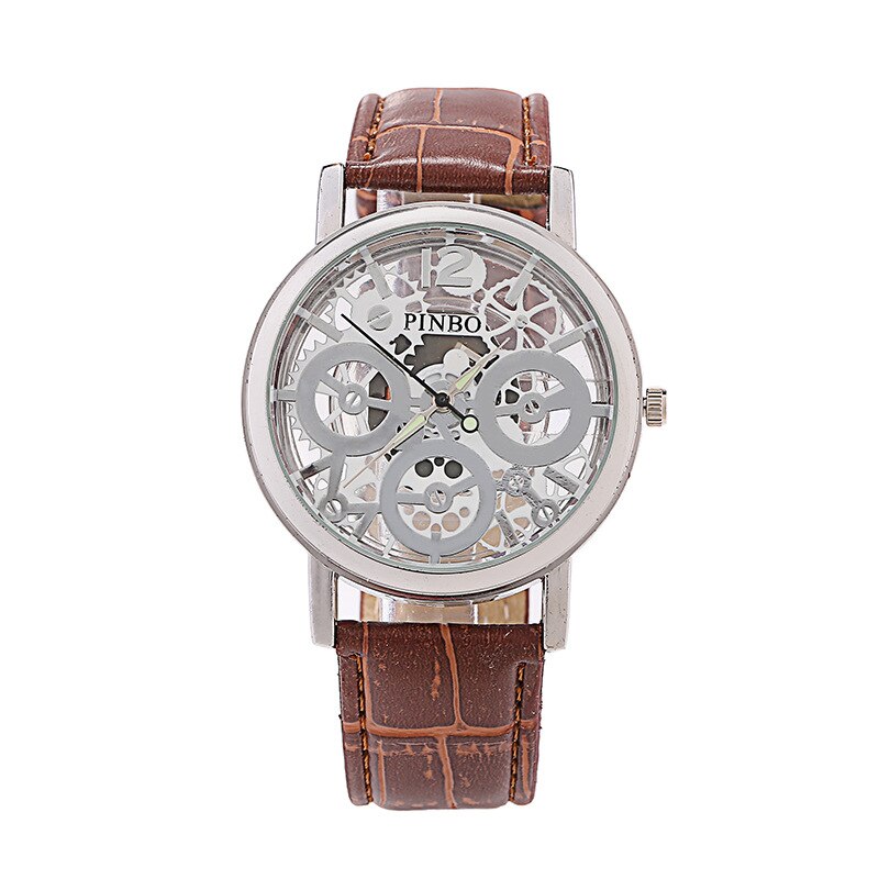 Montre Vintage à Squelette transparent pour Homme