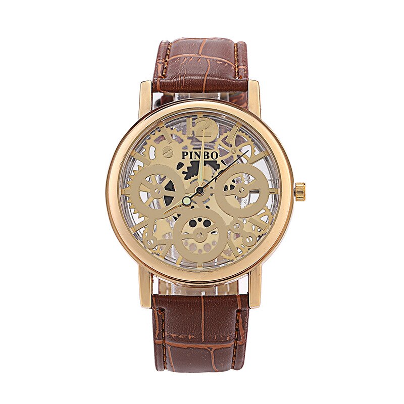 Montre Vintage à Squelette transparent pour Homme