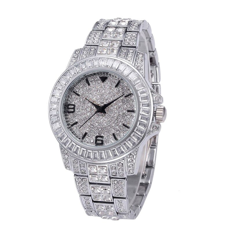 Montre Vintage pour Homme Ornée de Strass