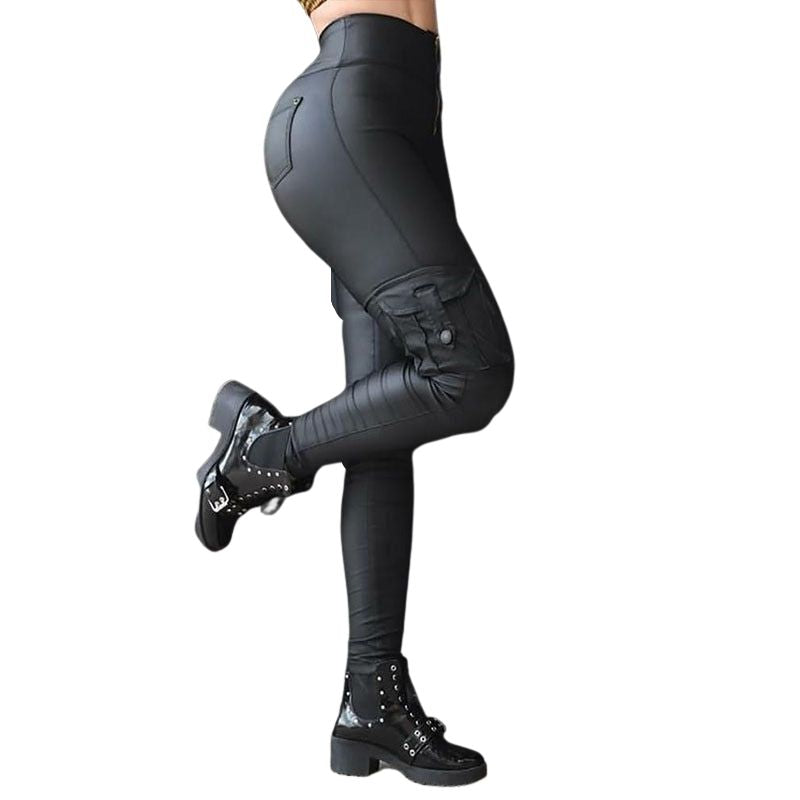 Women's Vintage Leather Pants