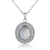 Collier Vintage avec Pendentif Pierre de Couleur