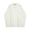 Pull Blanc Col V Vintage