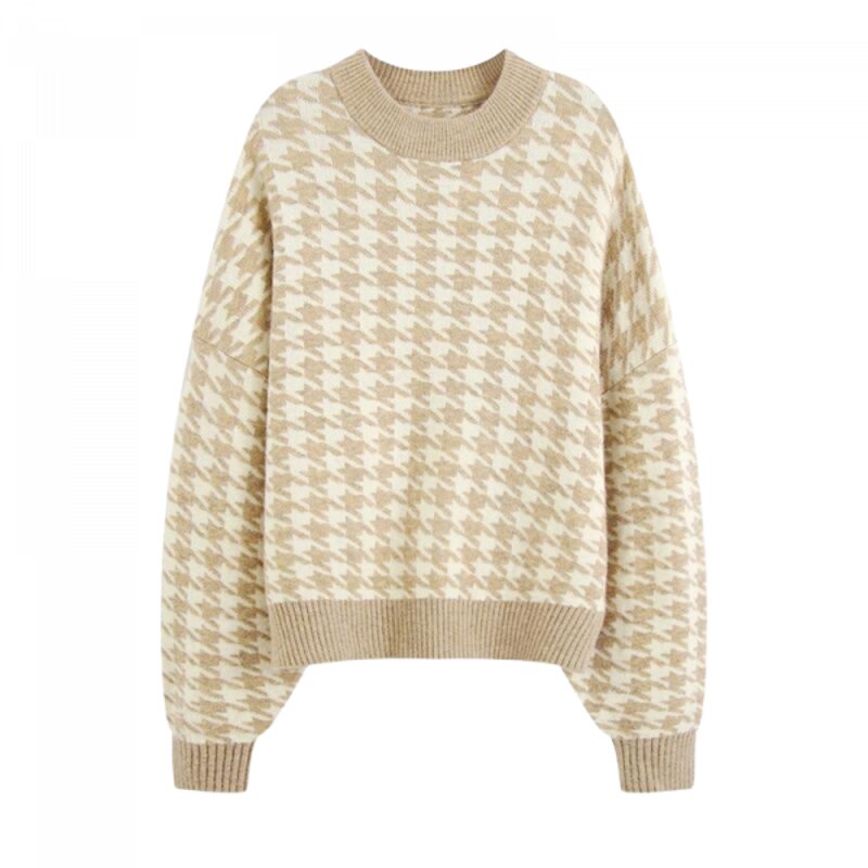 Pull Surdimensionné Vintage pour Femme