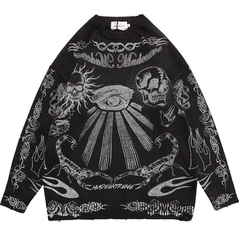 Pull Surdimensionné Vintage Unisexe