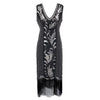 Robe Esprit Gatsby Noir et Argent