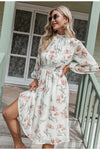 Robe Fleur Rose Vintage