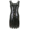 Robe Gatsby Courte Noire et Argent