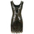 Robe Gatsby Courte Noire et Or