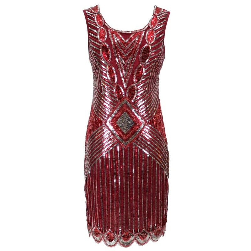 Robe Gatsby Courte Rouge