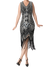 Robe Gatsby Grande Taille Argent