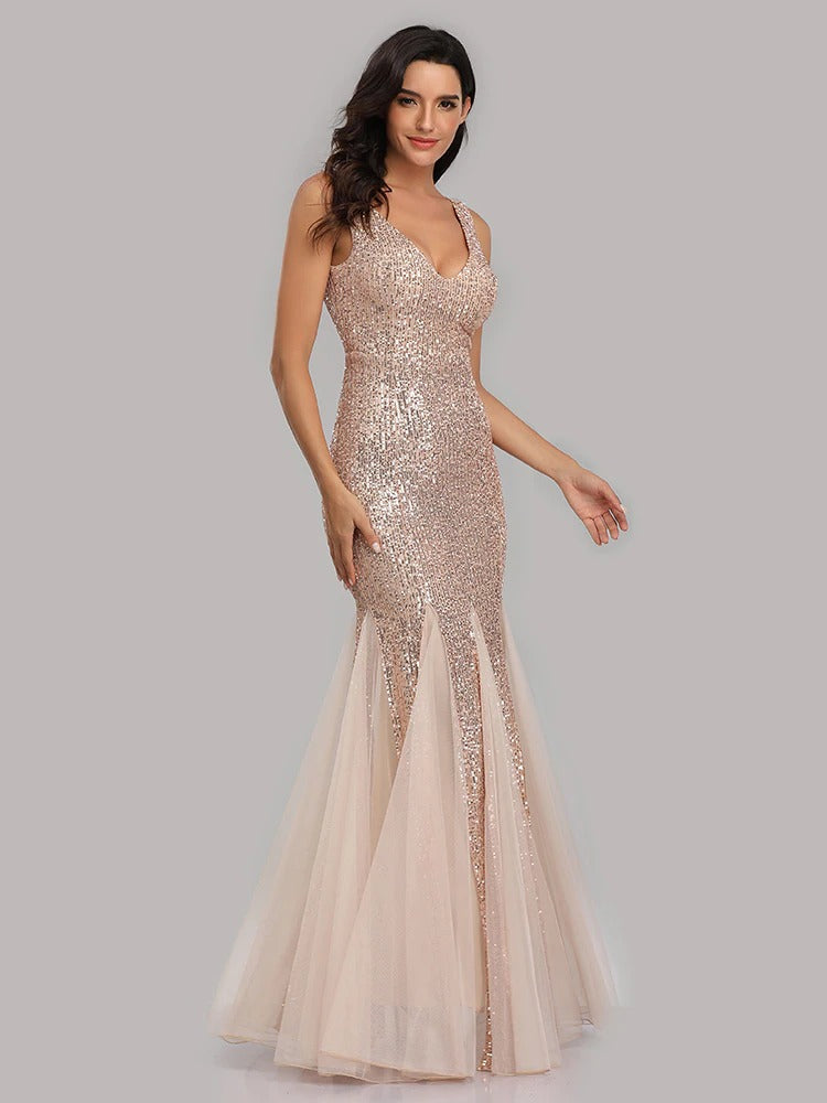 Gatsby Wedding Dress - Champagne