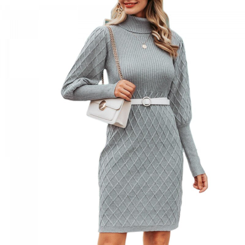 Vintage Turtleneck Sweater Dress
