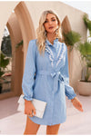 Robe Vintage Bleu Ciel