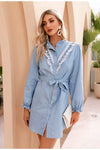 Robe Vintage Bleu Ciel