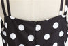 Robe Vintage Rockabilly Noir Pois