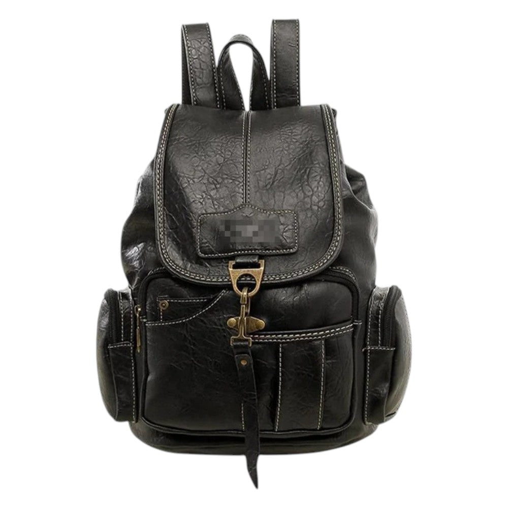 Sac à Dos Vintage Cuir Noir