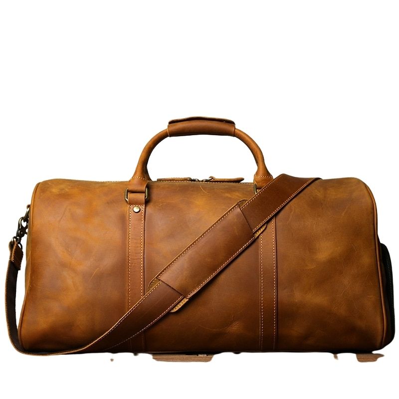 Vintage Men's Leather Sports Bag