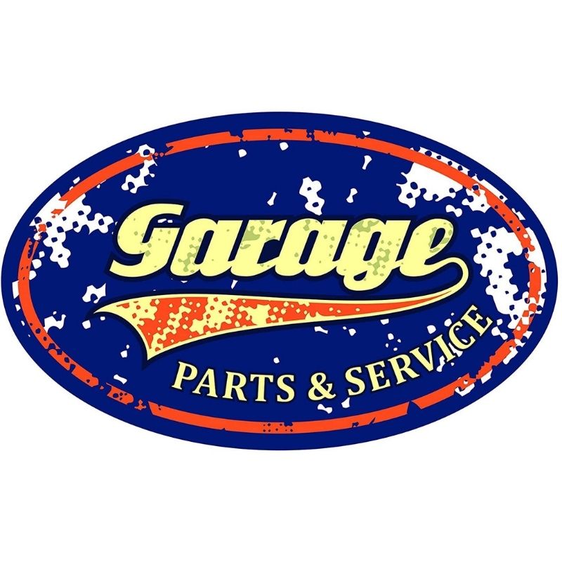 Vintage Garage Stickers