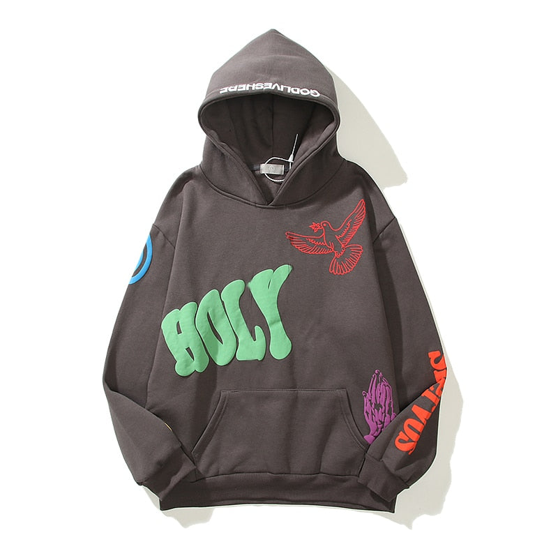 Sweat à Capuche Graphique Jok'air Jok'travolta - Style Hip-hop Vintage, Unisexe - Matière Polaire Douce, Poche Kangourou - 2
