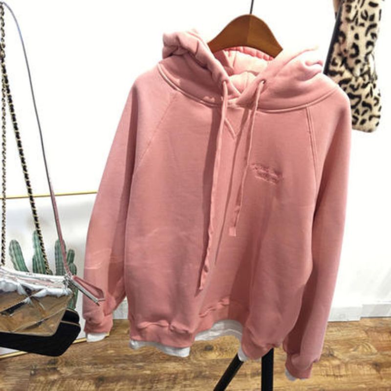 Sweat Shirt à Capuche Vintage Coral