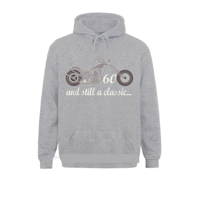 Sweat Shirt Dessin Moto Vintage