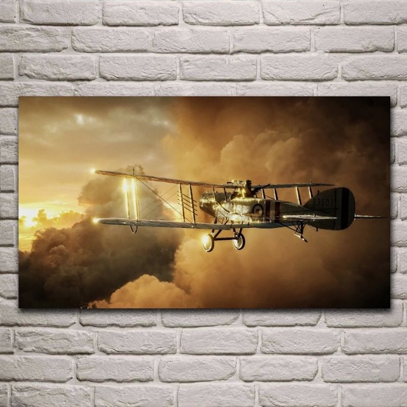 Vintage Airplane Painting