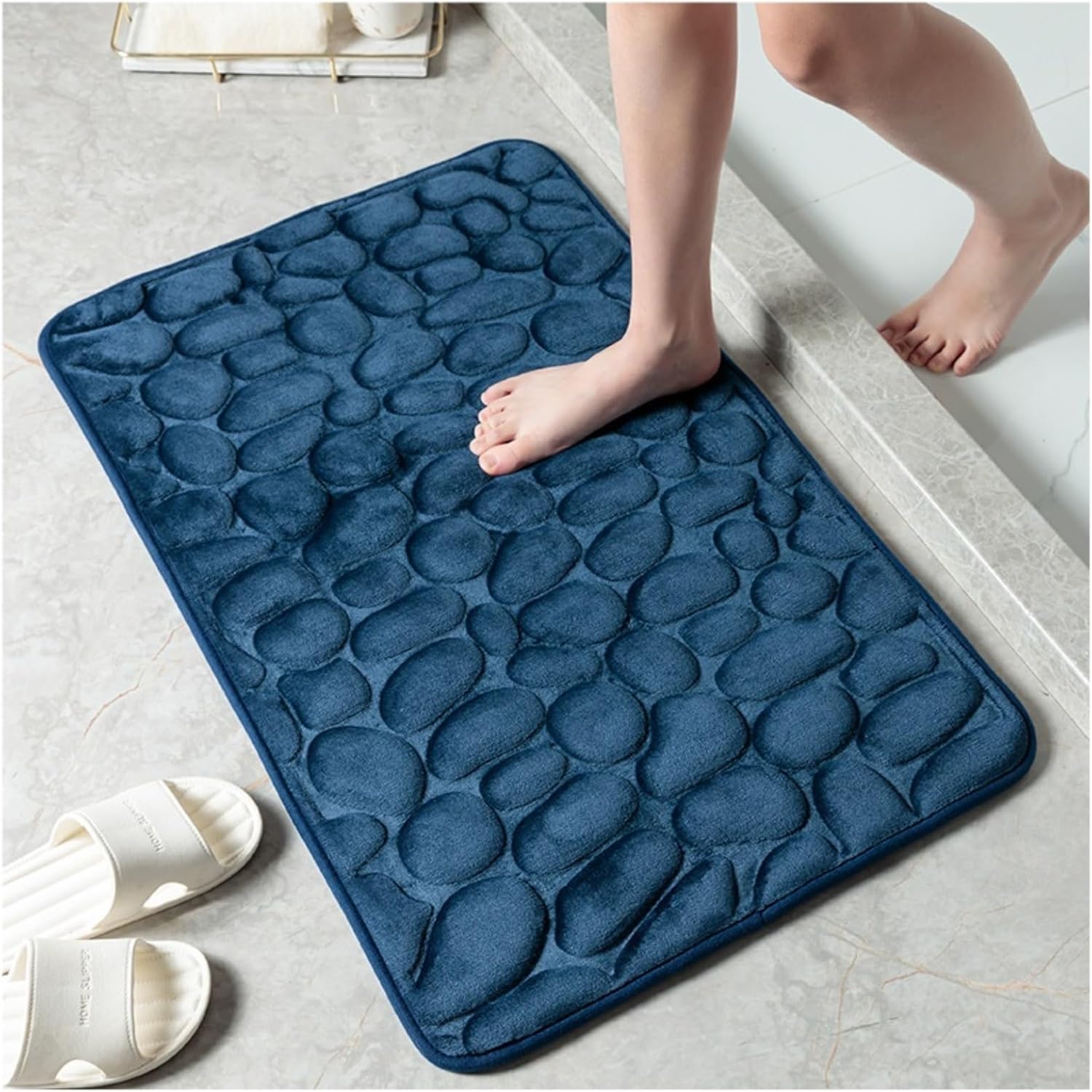 Tapis de Bain Galet Relief 3D