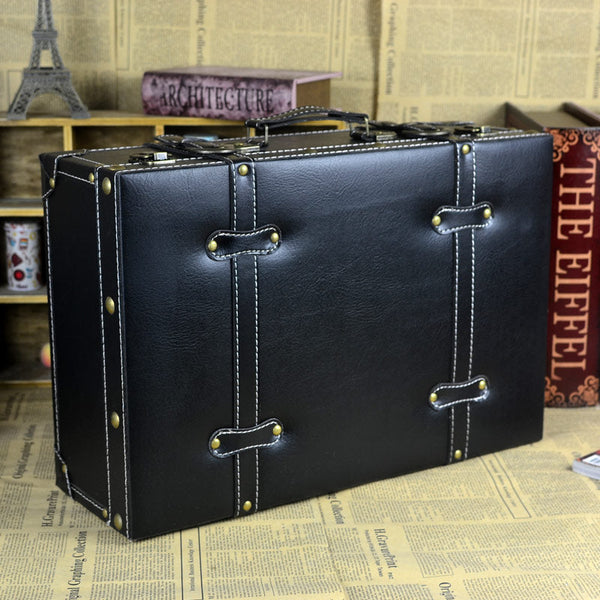 VALISE ANCIENNE EN cuir - Bagage rétro 1900 Nécessaire de toilette Au Bon Marché EUR 25,00