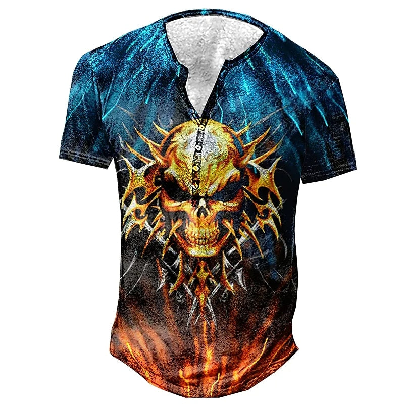 T-shirt Body Homme Bleu Noir