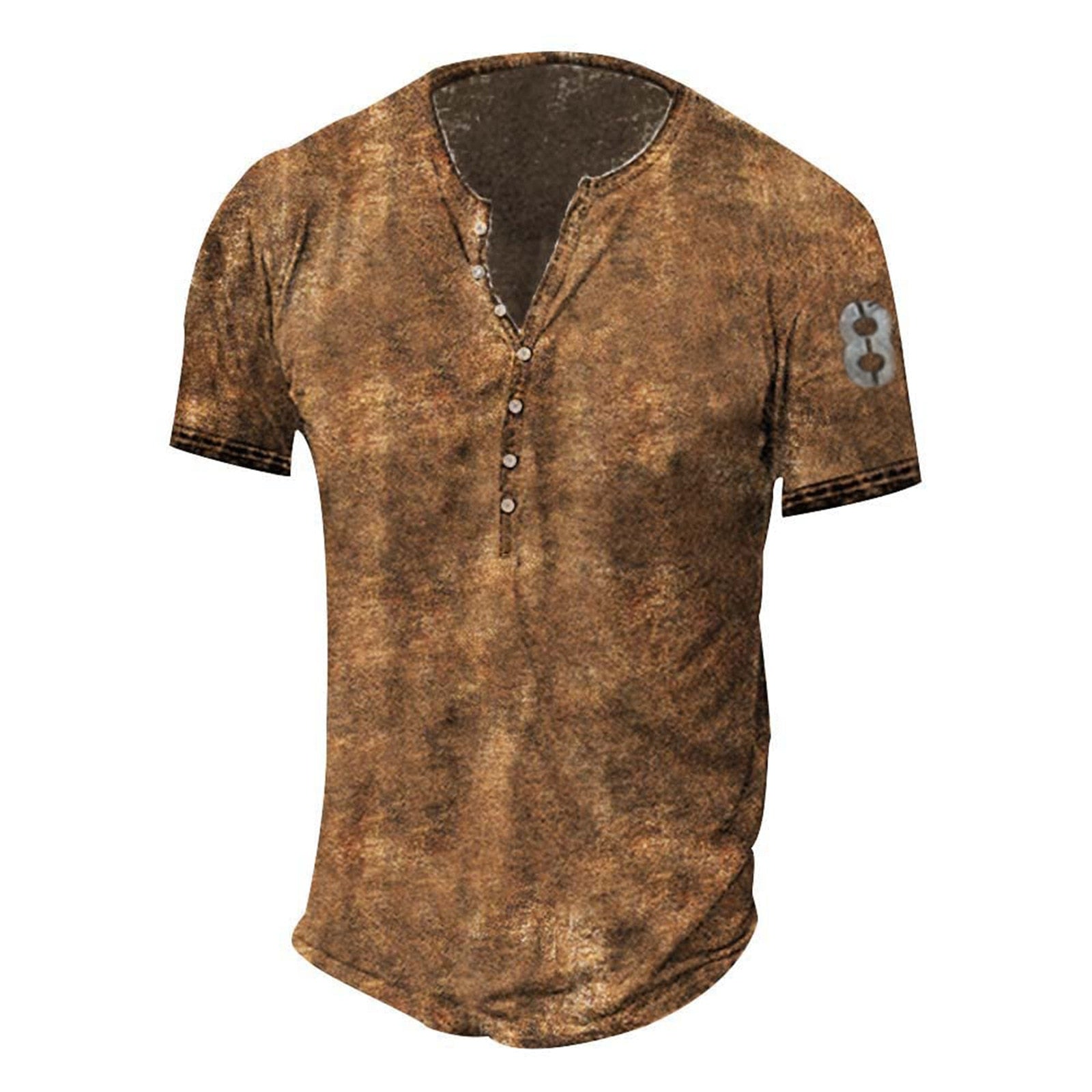 T-shirt Body Homme Col à boutons