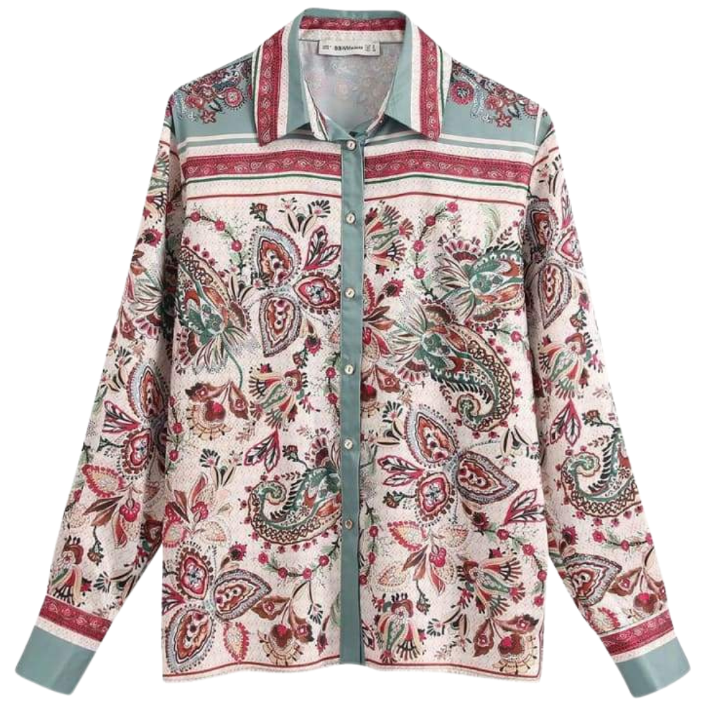 Chemise Elégante Rétro Vintage