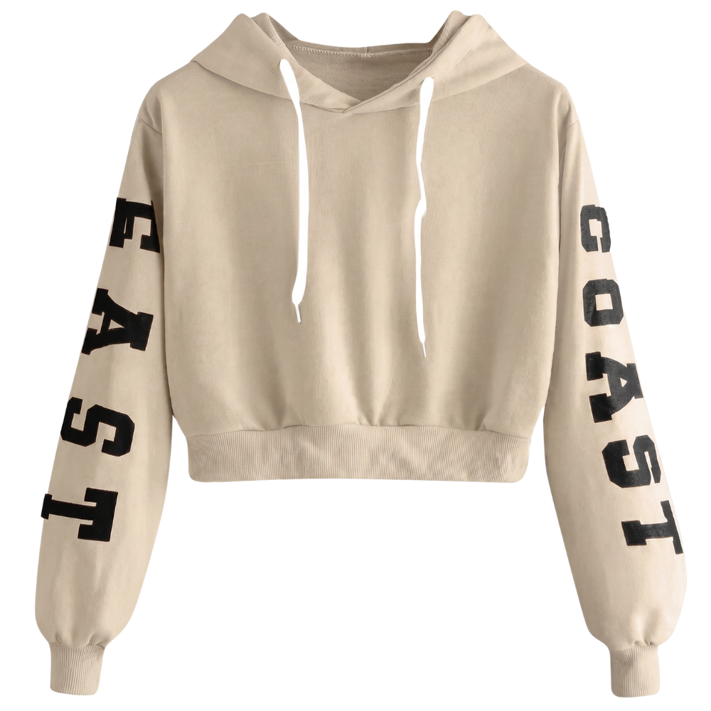 Sweat à Capuche Court Vintage