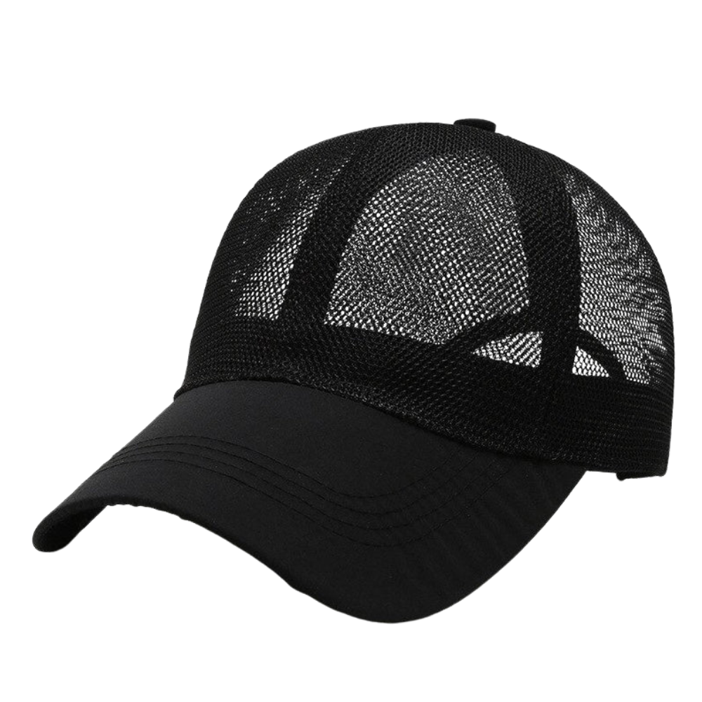 Casquette Vintage Retro Noire Unie