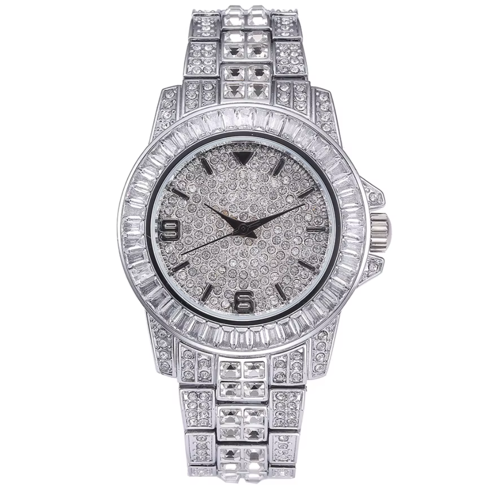 Vintage Men's Watch with Rhinestones