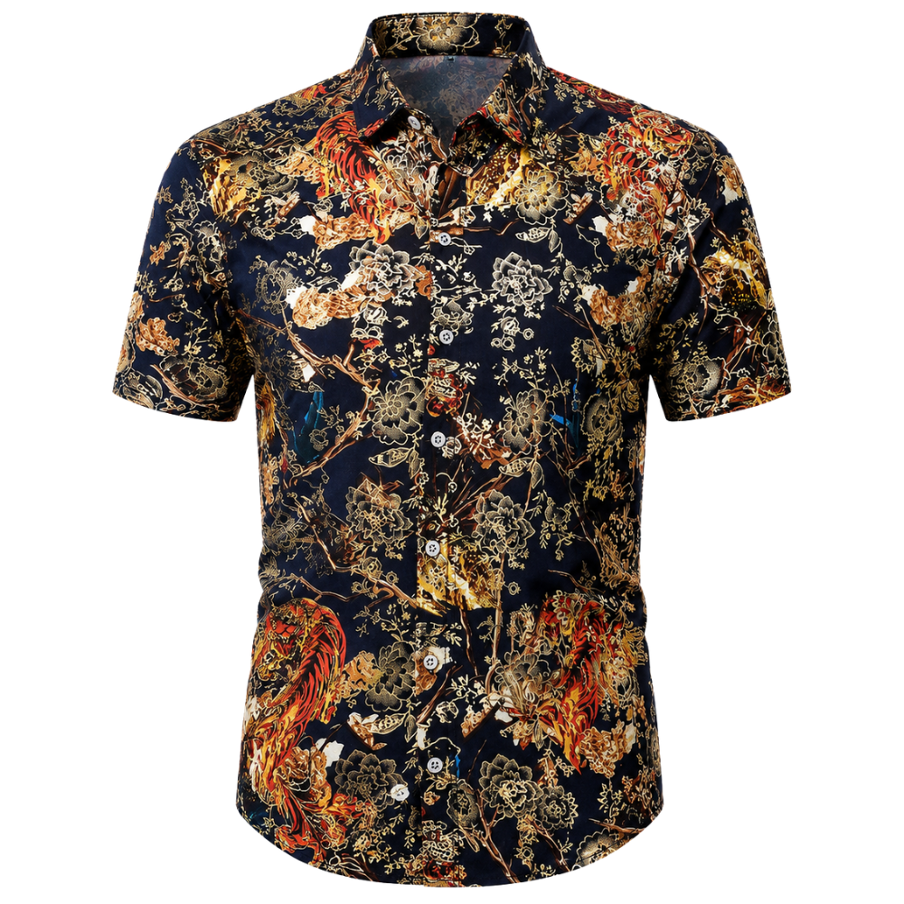 Chemise Soie Homme Vintage