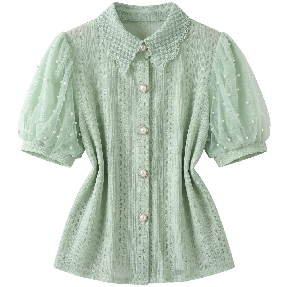 Blouses à Manches Courtes Bouffantes